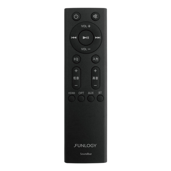 FUNLOGY（ファンロジー） リモコン付き 黒 soundbar FUNLOGY サウンドバー テレビ Bluetooth スピーカー スピーカー・ウーファー