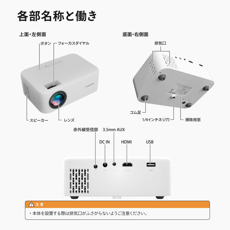 FUNLOGY Projector / 小型プロジェクター