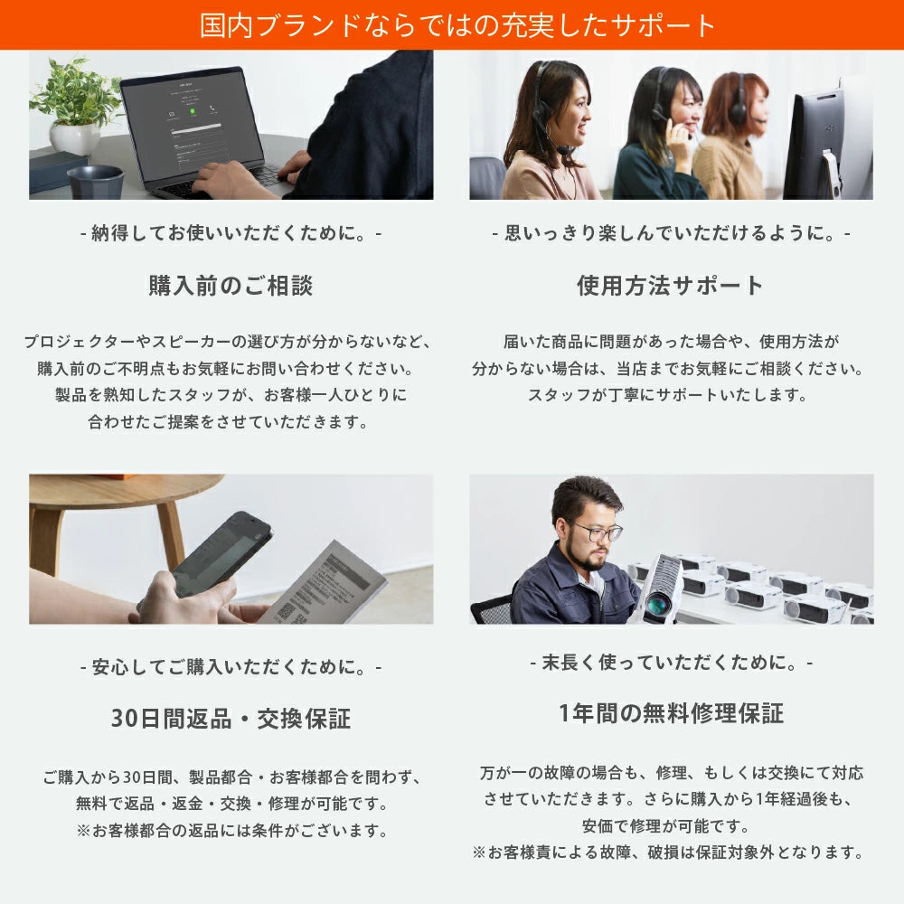 FUNLOGY Sound3 サウンドバー 国内ブランドの充実サポート 購入前相談・使用方法サポート・30日間返品交換保証・1年間無料修理保証