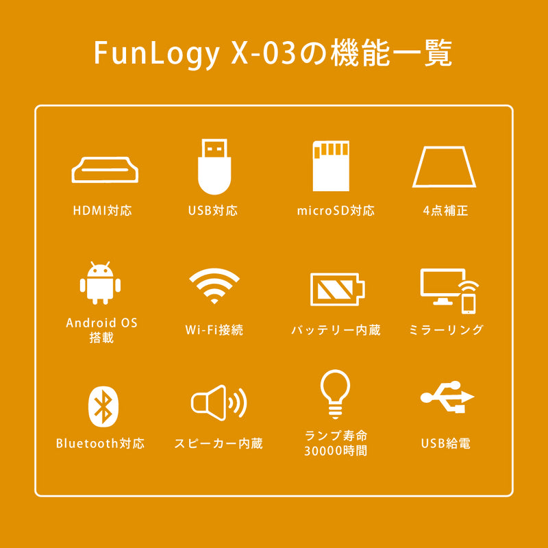 FunLogy X-03 / 小型プロジェクター